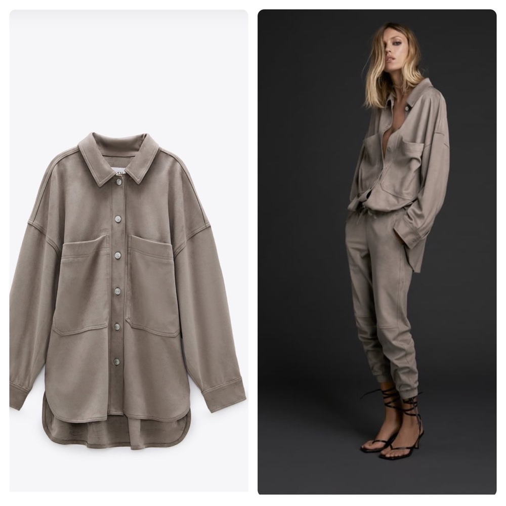 Zara faux suede top (1 day sale!)